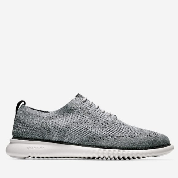COLE HAAN 2.ZEROGRAND WINGTIP OXFORDS GRAY KNIT MEN\'S SIZE 12 NEW !!!!!!! main image 6